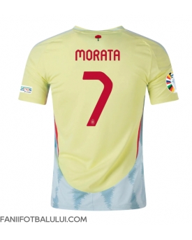 Spania Alvaro Morata #7 Tricou Fotbal Replică European 2024 Barbati Deplasare
